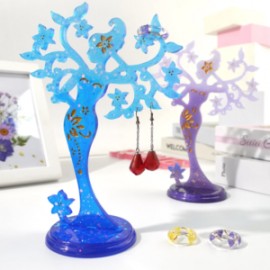 Molde de silicon arbol joyero mujer