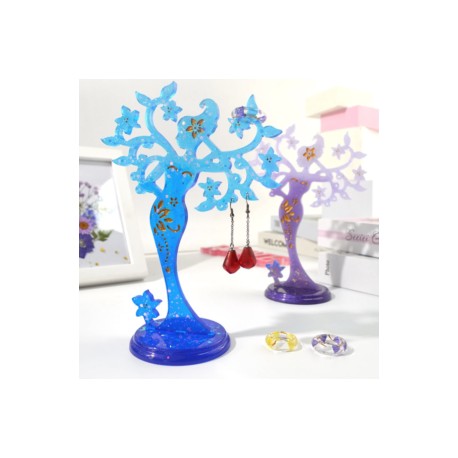 Molde de silicon arbol joyero mujer