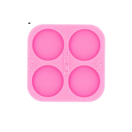 Molde de silicon redondo para popsocket 4.4 cms