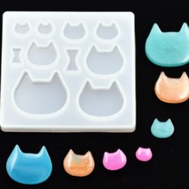 Molde de silicon gatitos diferentes tamaños