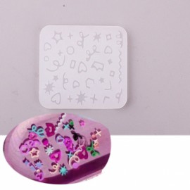 Molde de silicon shaker accesorios confetti