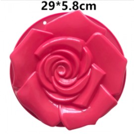 Molde De Silicon Pastel Rosa flor