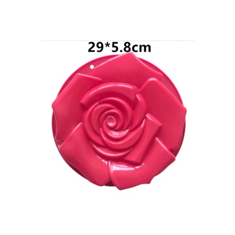 Molde De Silicon Pastel Rosa flor