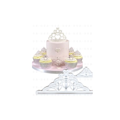 2 Moldes Plástico Para Hacer Corona De Princesa Cake Topper