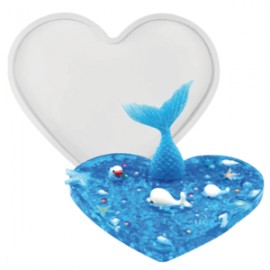 Molde de silicon base corazon 19 cms