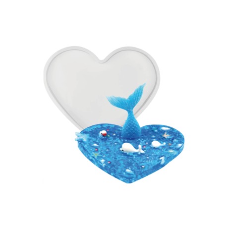 Molde de silicon base corazon 19 cms