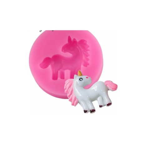 Molde Silicon Unicornio Cuerpo Completo Mini 2.8 X 2.9 Cm