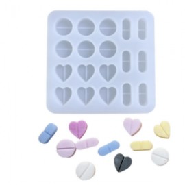 Molde de silicon capsulas pastillas medicina